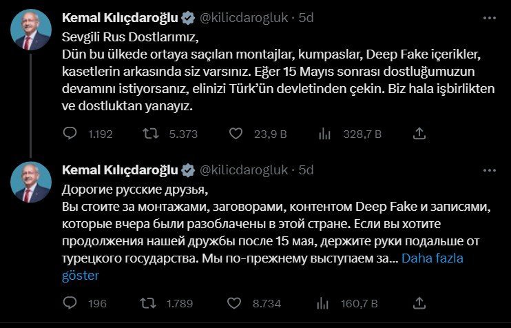 kılıçdaroğlu rusya